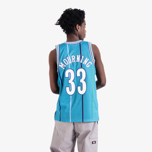 Alonzo Mourning Charlotte Hornets HWC Throwback NBA Swingman Jersey