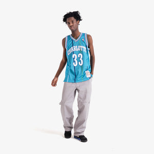 Alonzo Mourning Charlotte Hornets HWC Throwback NBA Swingman Jersey