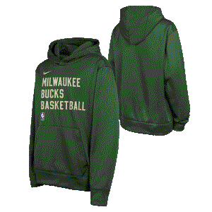 Milwaukee Bucks NBA Youth Nike Spotlight Dri-Fit Hoodie