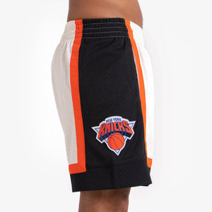 New York Knicks Hardwood Classics Throwback Off White Swingman NBA Shorts