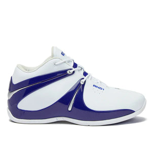 And1 Rise Mens White/Navy Basketball Shoes