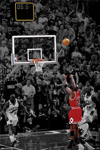Michael Jordan Chicago Bulls "The Shot" NBA Wall Poster