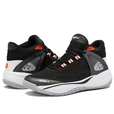 And1 Revel Mid Junior Black Basketball Shoes