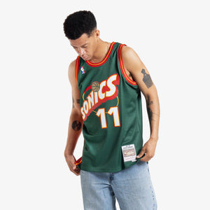 Detlef Schrempf Seattle Supersonics Hardwood Classics Throwback NBA Swingman Jersey