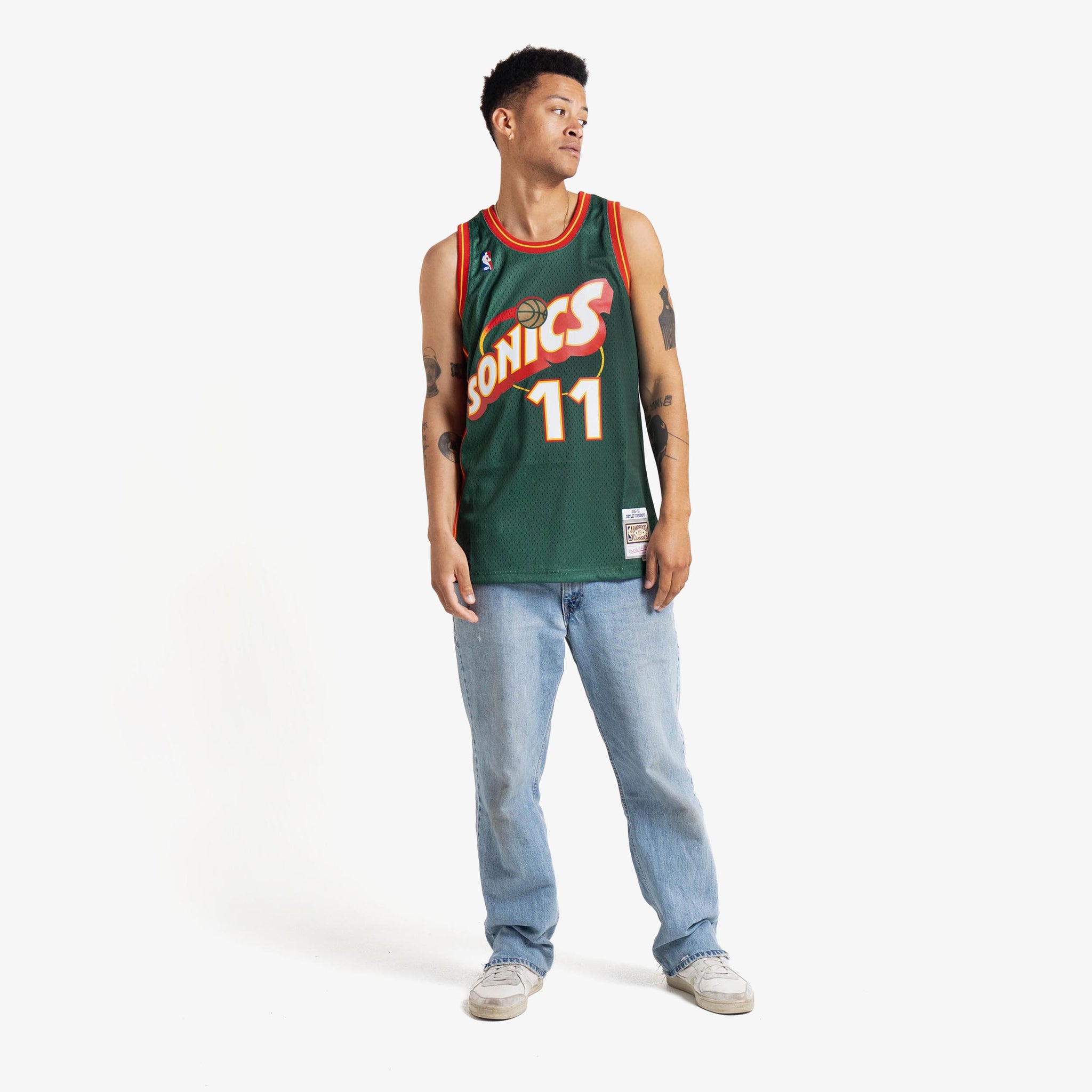 Detlef Schrempf Seattle SuperSonics Mitchell & Ness Hardwood Classics  Swingman Jersey - Green