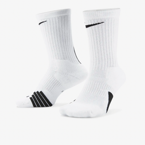 Quick Crew Basketball White Nike Elite Socks