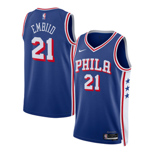 Joel Embiid Philadelphia 76ers 2024 Icon Edition Youth NBA Swingman Jersey