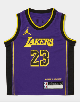 Lebron James Lakers Youth afterburner Jersey