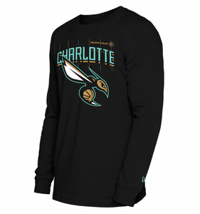 Charlotte Hornets 2025 City Edition NBA New Era Long-Sleeve T-Shirt