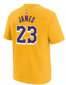 LeBron James 2024 Los Angeles Lakers Icon Edition Youth NBA T-Shirt
