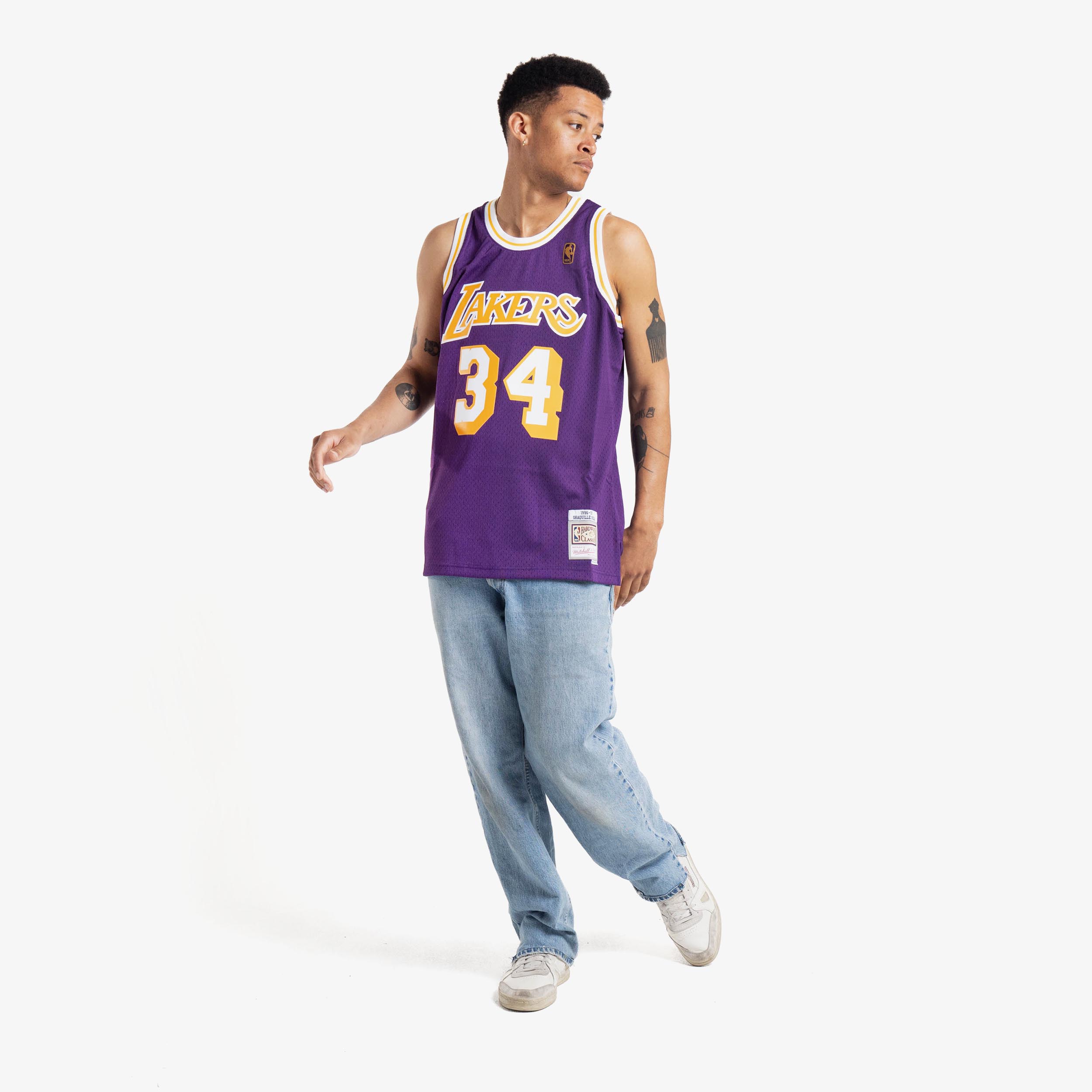 Shaquille SHAQ O'Neal LAKERS Mitchell & Ness 1996-1997