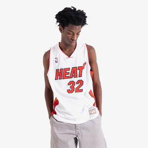 Shaquille O'neal Miami Heat HWC Throwback NBA Swingman Jersey