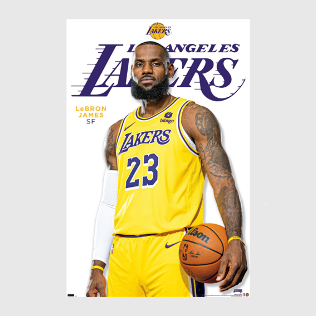 Lebron James Los Angeles Lakers 23 NBA Wall Poster