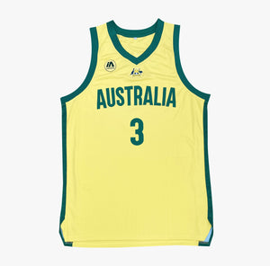 Josh Giddey Australian Boomers National Away Yellow Jersey