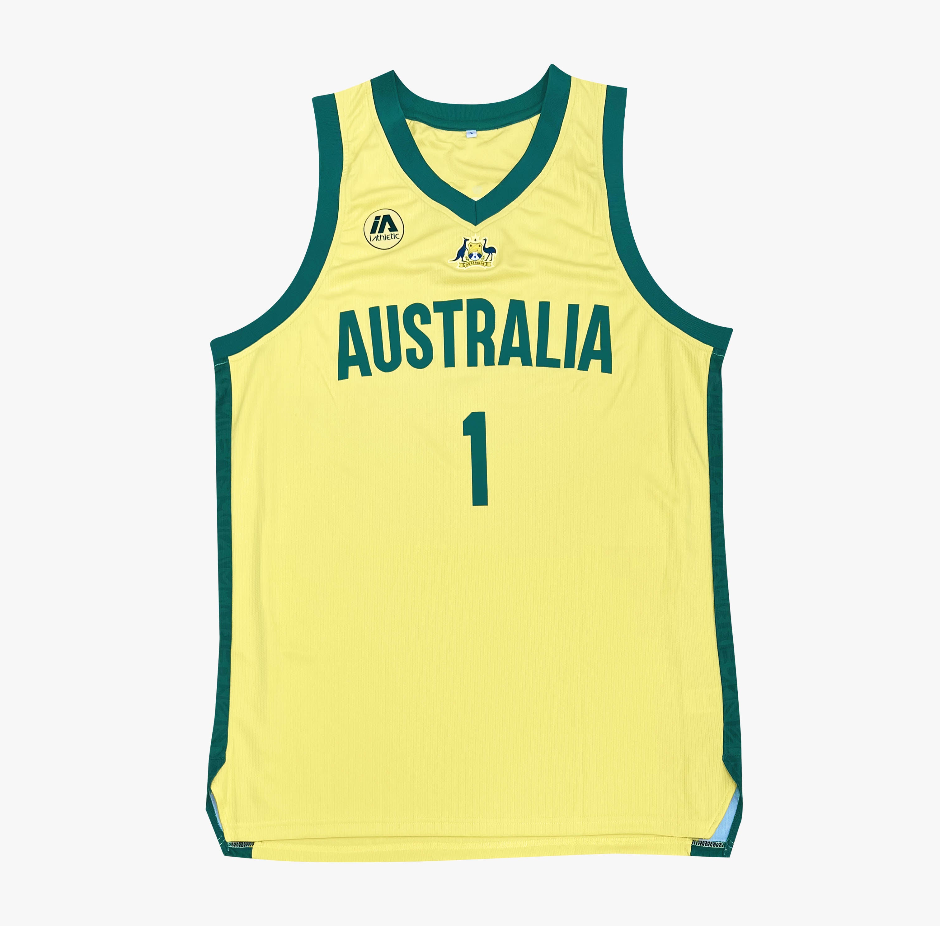Dyson Daniels Australian Boomers National Away Yellow Jersey