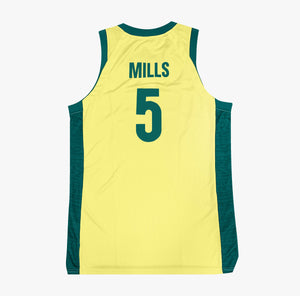Patty Mills Australian Boomers National Away Yellow Jersey