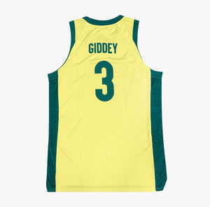 Josh Giddey Australian Boomers National Away Yellow Jersey