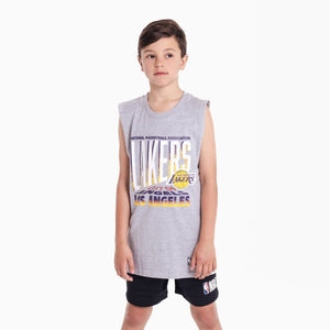 Los Angeles Lakers 'City Of Angels' Grayling Youth NBA Muscle Tank