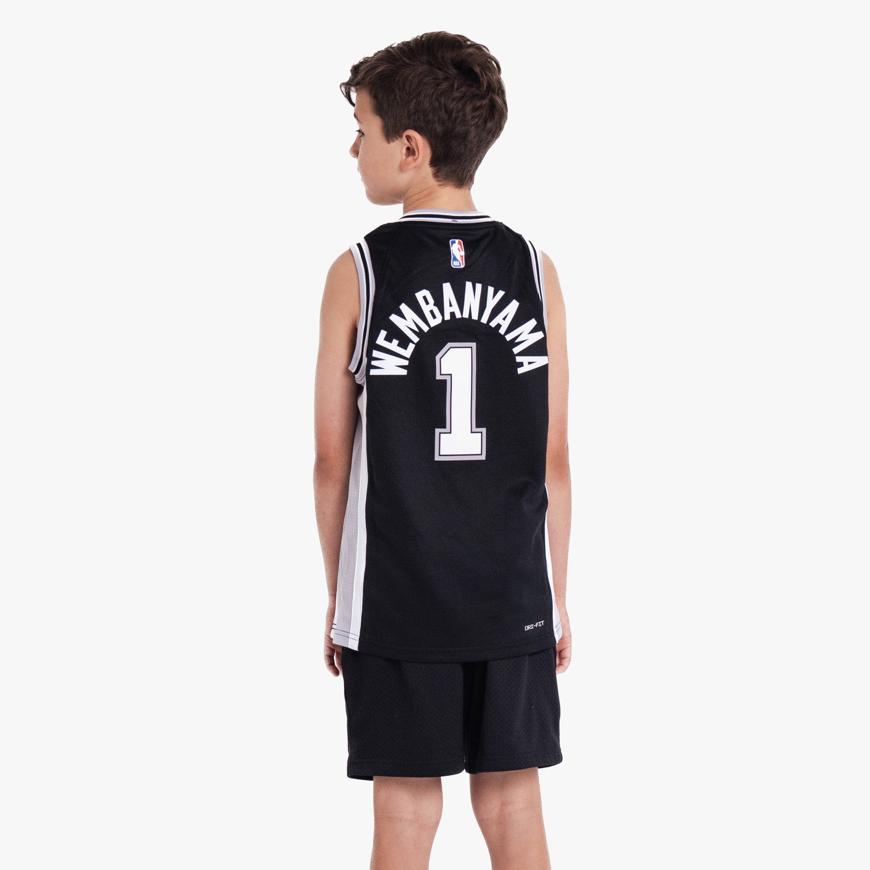 Maillot de basketball enfant San Antonio Spurs Domicile Wembanyama 23/24 NBA