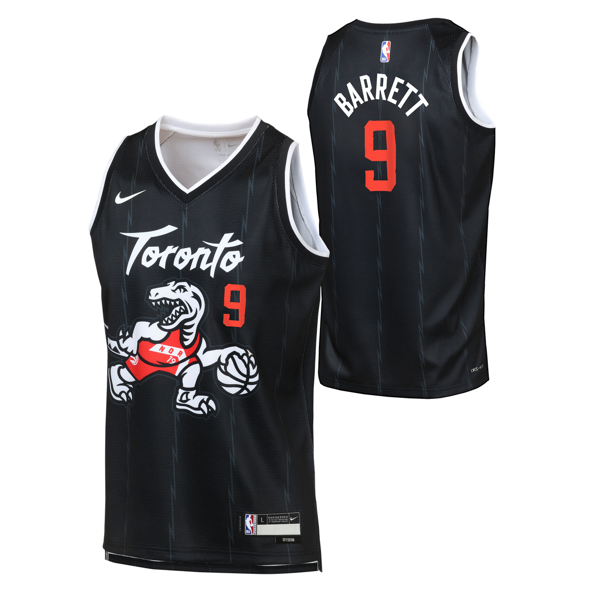 RJ Barrett Toronto Raptors 2026 City Edition Kids Youth NBA Swingman J ...