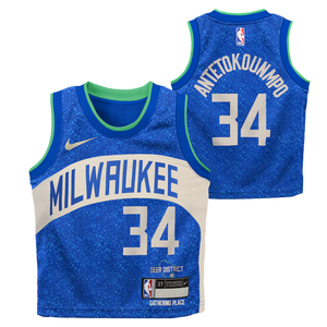 Giannis Antetokounmpo Milwaukee Bucks 2024 City Edition Toddler NBA Jersey