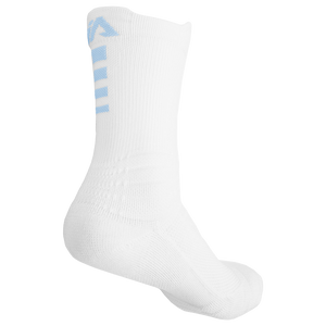 iAthletic Elite Performance Basketball Socks - White/White/Light Blue