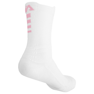 iAthletic Elite Performance Basketball Socks - White/White/Pink