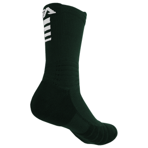 iAthletic Elite Performance Basketball Socks - Green/Green/White