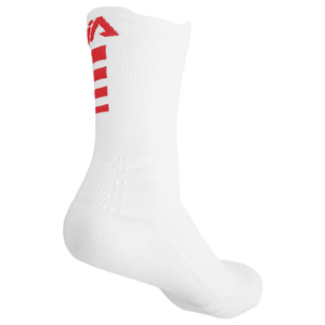 iAthletic Elite Performance Basketball Socks - White/White/Red