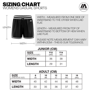 Partizan Basketball Womens Casual Black Shorts