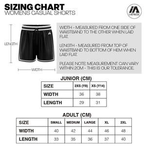 iAthletic Black/Green/White Women's Casual Basketball Shorts