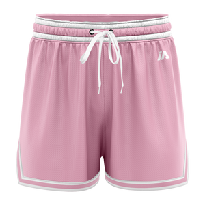 iAthletic Pink/White Women's Casual Basketball Shorts