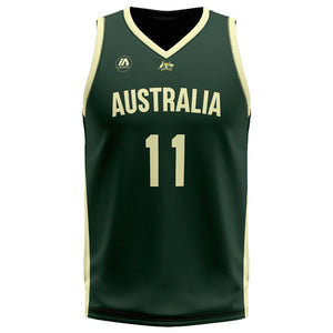 Dante Exum Australian Boomers National Away Green Jersey