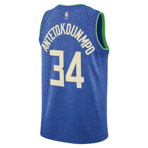 Giannis Antetokounmpo Milwaukee Bucks 2024 City Edition NBA Swingman Jersey