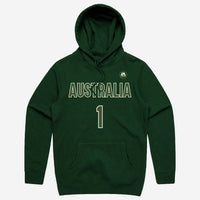 Dyson Daniels Australian Boomers Player Green Hoodie