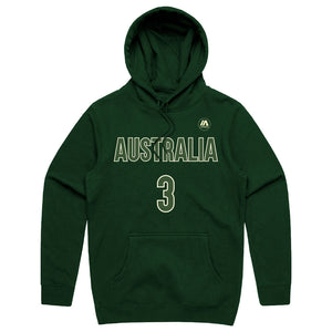 Josh Giddey Australian Boomers Player Green Hoodie