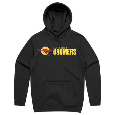 Australian Boomers 'New Look' Logo Black Hoodie