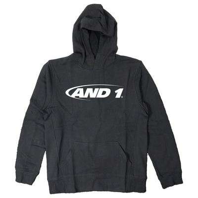 And1 Logo Black Chest Print Fleece Hoodie
