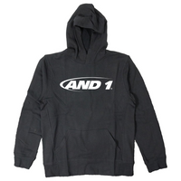 And1 Logo Black Chest Print Fleece Hoodie