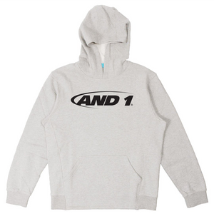 And1 Logo Grey Chest Print Fleece Hoodie