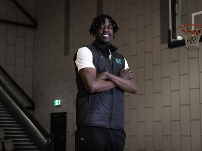 Australian Boomers Black/Green Puffer Vest