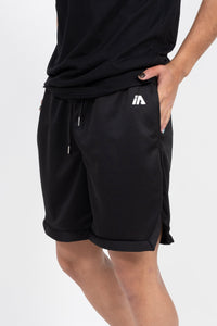 iAthletic Black/Black Men's Casual Basketball Shorts