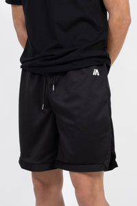 iAthletic Black/Black Men's Casual Basketball Shorts