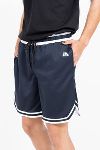 iAthletic Navy/White Men's Casual Basketball Shorts