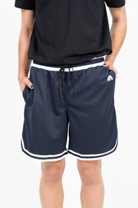 iAthletic Navy/White Men's Casual Basketball Shorts