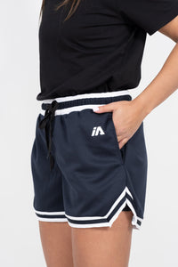 iAthletic Navy/White Women's Casual Basketball Shorts