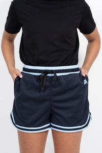 iAthletic Navy/Sky Blue/White Women's Casual Basketball Shorts