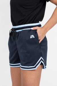 iAthletic Navy/Sky Blue/White Women's Casual Basketball Shorts