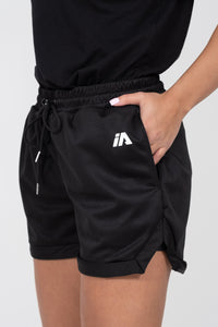 iAthletic Black/Black Women's Casual Basketball Shorts
