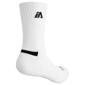 iAthletic Crew Casual Sport Socks - White